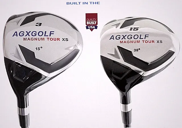 AGX LADIES MAGNUM XS EDITION 3 & 15 FAIRWAY WOODS SET, GRAPHITE SHAFTS wCOVERS