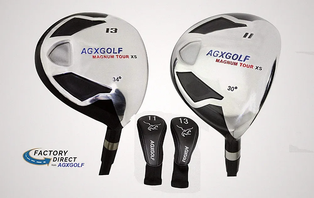 AGX MEN'S MAGNUM XS EDITION 11 & 13 FAIRWAY WOODS SET, GRAPHITE SHAFTS wCOVERS