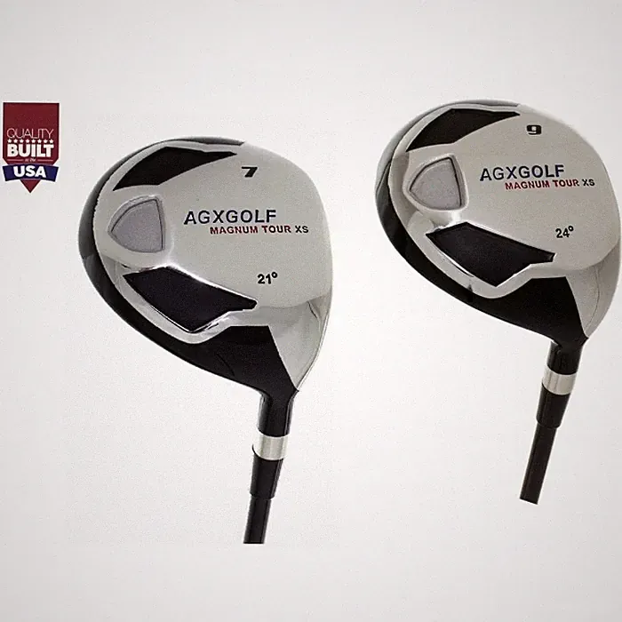AGX MEN'S MAGNUM XS EDITION 7 & 9 FAIRWAY WOODS SET, GRAPHITE SHAFTS wCOVERS; RH