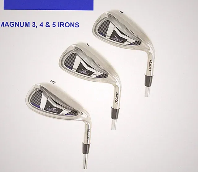 AGX Mens SAME LENGTH Irons Set 3-4-5i; RH Steel or Graph Shafts Any Size, Flex