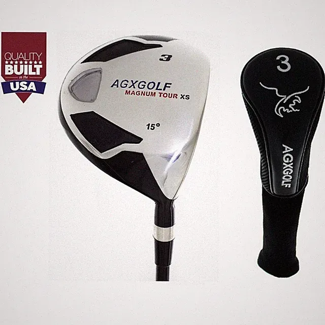AGXGOLF BOY'S XS 3 WOODS HEAD COVERS: GRAPHITE SHAFT, AVAILABLE IN ALL LENGTHS