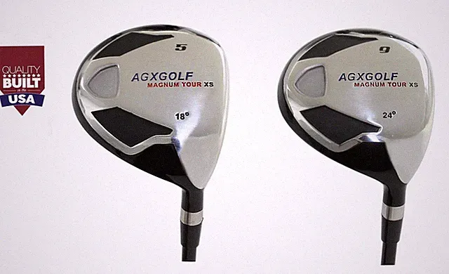 AGXGOLF BOY'S XS 5+9 WOODS HEAD COVERS: GRAPHITE SHAFT, AVAILABLE IN ALL LENGTHS