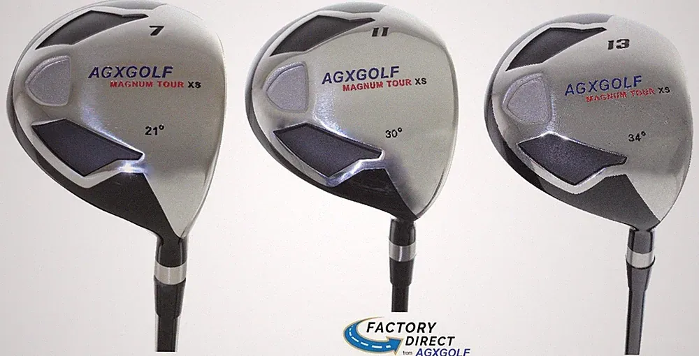 AGXGOLF BOYS #7, 11 & 13 FAIRWAY WOODS SET; RIGHT HAND GRAPHITE, CHOOSE LENGTH