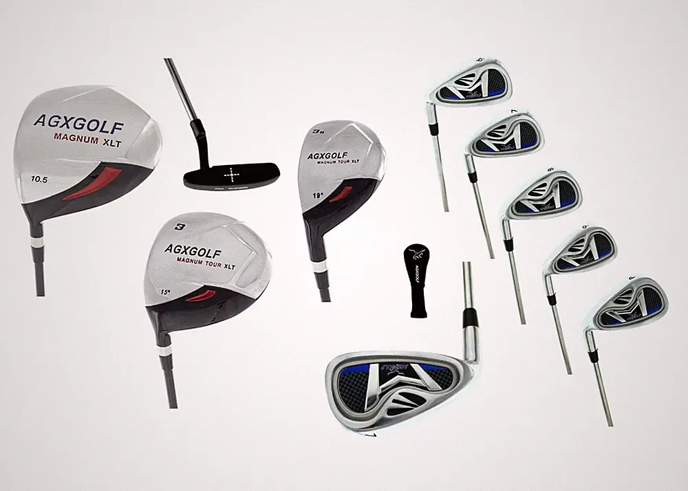 AGXGOLF BOYS LEFT HAND TEEN MAGNUM GOLF CLUB SET wDRIVER+IRONS+PUTTER. GRAPHITE