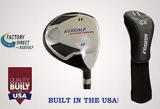AGXGOLF FAIRWAY XS #11 WOOD (30°) MENS RH &LH; GRAPHITE SHAFT ALL SIZES & FLEXES
