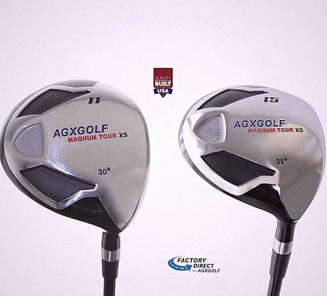AGXGOLF LADIES RIGHT HAND MAGNUM XS EDITION 11 & 15 FAIRWAY WOODS SET. GRAPHITE
