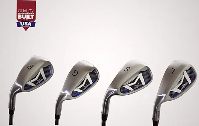 AGXGOLF MAGNUM ONE SWING SAME LENGTH WEDGE SET: PW+SW+GW+LW. MEN'S LEFT HAND