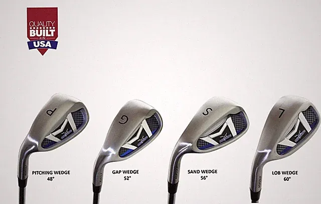 AGXGOLF MAGNUM ONE SWING SAME LENGTH WEDGE SET: PW+SW+GW+LW. MEN'S LEFT HAND