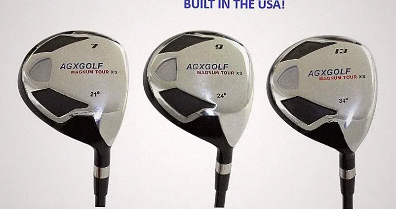 AGXGOLF MEN'S #7, 9 & 13 FAIRWAY WOODS SET; RIGHT HAND GRAPHITE, CHOOSE LENGTH
