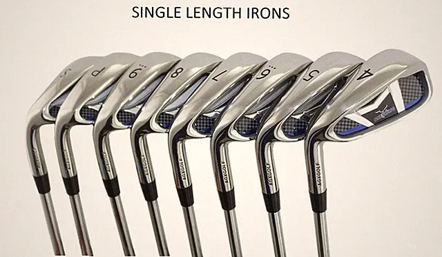AGXGOLF Men's LEFT Hand SAME LENGTH Graphite 4-PW Irons Set; Any Size & Flex: US