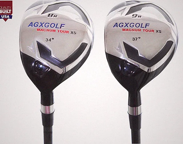 AGXGOLF MEN'S LEFT HAND XS #8 & #9 HYBRID SET, GRAPHITE: CHOOSE LENGTH AND FLEX