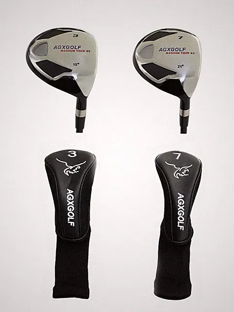 AGXGOLF MEN'S MAGNUM XS EDITION 3 & 7 FAIRWAY WOODS SET, GRAPHITE SHAFTS wCOVERS