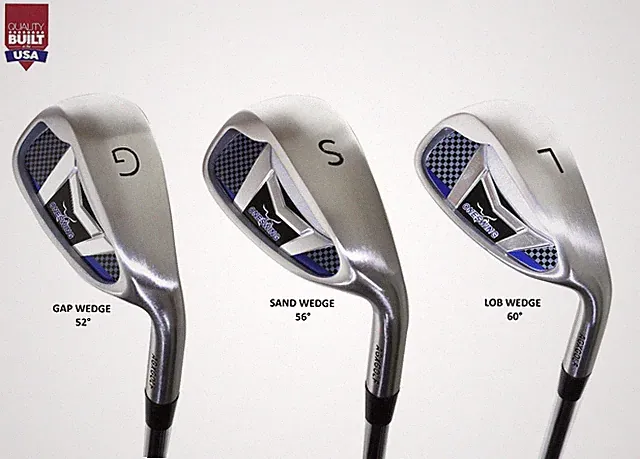 AGXGOLF MEN'S RIGHT HAND: MAGNUM SAME LENGTH SERIES WEDGE SET: GAP, SAND & LOB