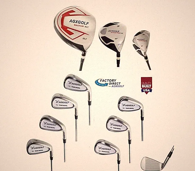 AGXGOLF MEN'S RIGHT HAND TCI COMPLETE GOLF SET wDRIVER+3W+3H+4-9 IRONS+SW+PT
