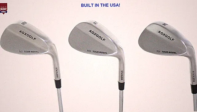 NEW! AGXGOLF GIRLS RIGHT HAND TCI SOFT FACE WEDGES (SET OF 3): 52°, 56° & 60°