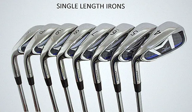 AGXGOLF Men's SAME LENGTH LEFT HAND Irons Set; All Flexes, Steel Shafts; USA #1