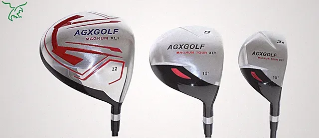 AGXGOLF LADIES MAGNUM XLT 12° DRIVER+ 3 WOOD+3 HYBRID IRON 3pc SET+3 HEAD COVERS
