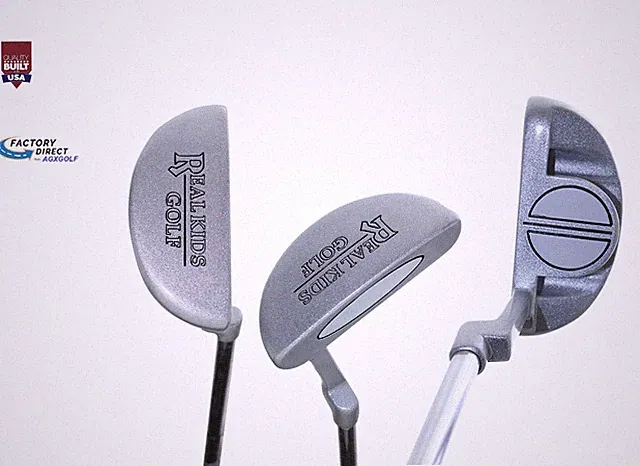 AGXGOLF REAL KIDS JUNIOR'S MALLET PUTTER wPRECISE FACE; RIGHT HAND LENGTH OPTION