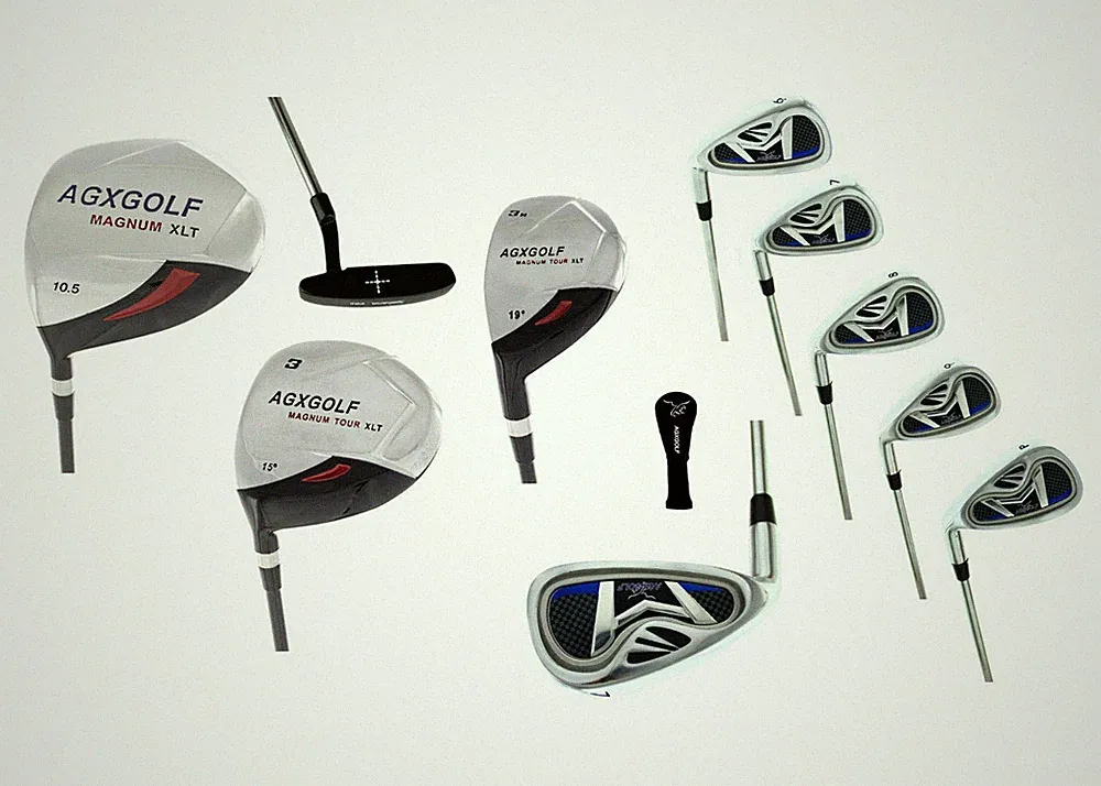 AGXGOLF SENIOR LEFT HAND MAGNUM COMPLETE GOLF CLUB SET wDRIVER+ 6-PW IRONS+PTR