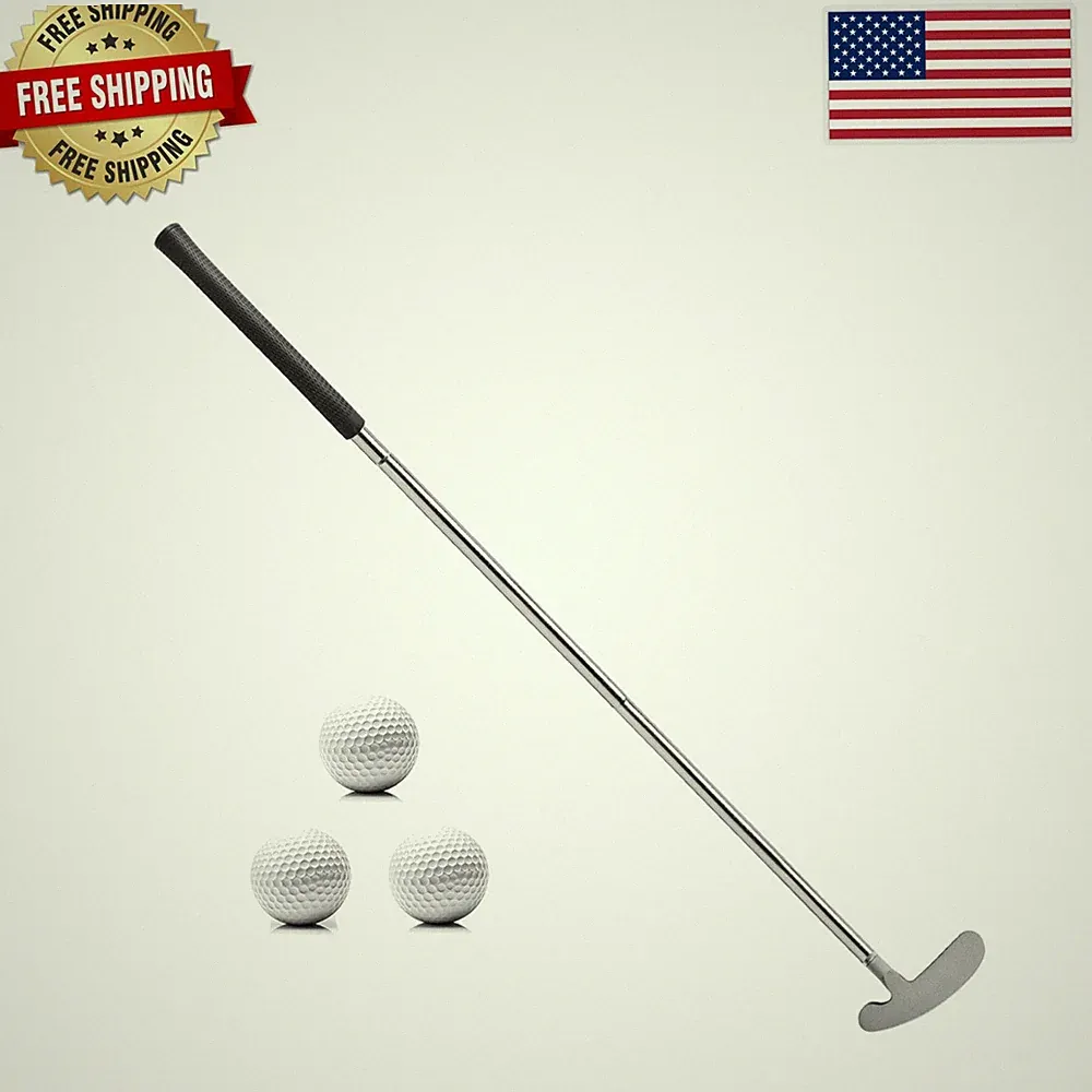 Ambidextrous 33" Golf Putter with 3 Practice Balls – Travel-Friendly Design
