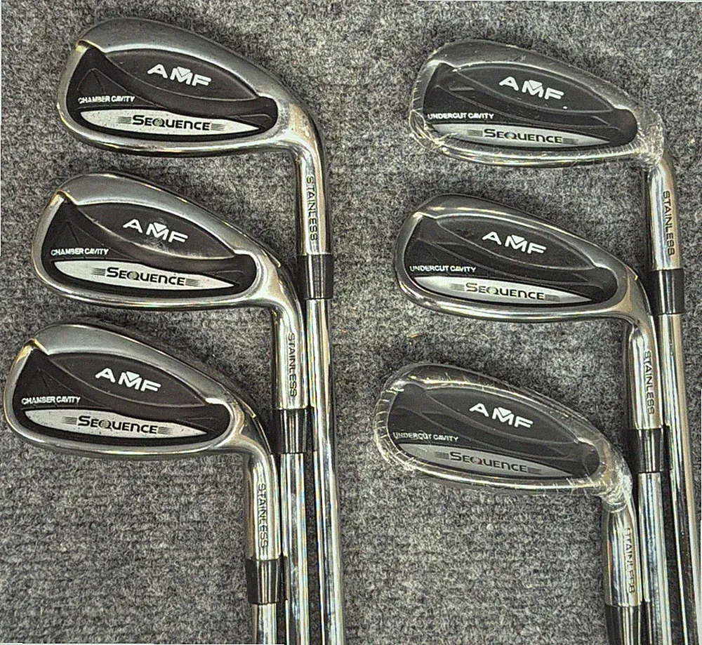 AMF Sequence Iron Set Undercut Cavity 6-PW SW Mid-Firm Steel Shaft - Low Use Set