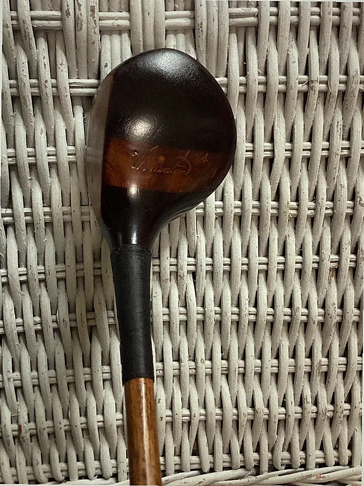 Antique Hickory Winton Brassie Golf Club