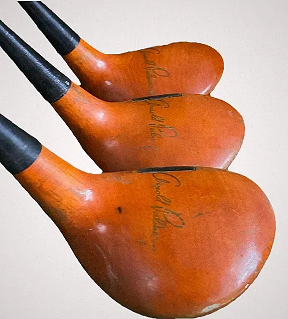 Arnold Palmer Precision Balanced 8-8129 Persimmon Wood Set Driver,3w,4w Steel RH