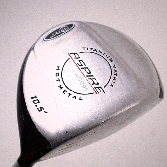 Aspire Driver Titanium Matrix Hot Metal 46" RH GPS Shaft Medium Flex No Grip