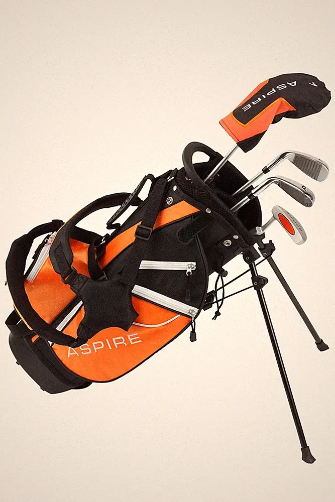 Aspire Junior Plus Complete Kids Golf Club Set Orange Ages 5 6 Tailored Design