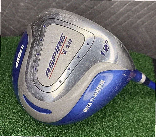 Aspire Ladies Flex X10 3 Iron Golf Club Beta Ti Matrix 12° Degree 400cc Graphite