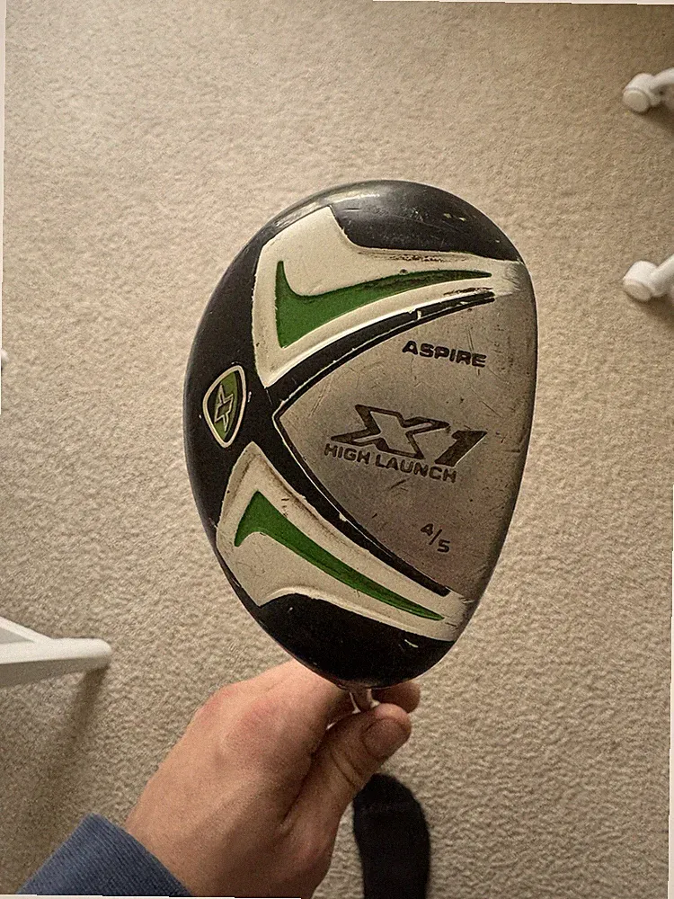 Aspire X1 High Launch 4/5 Hybrid Low Torque Graphite Stiff Golf Club Right Hand
