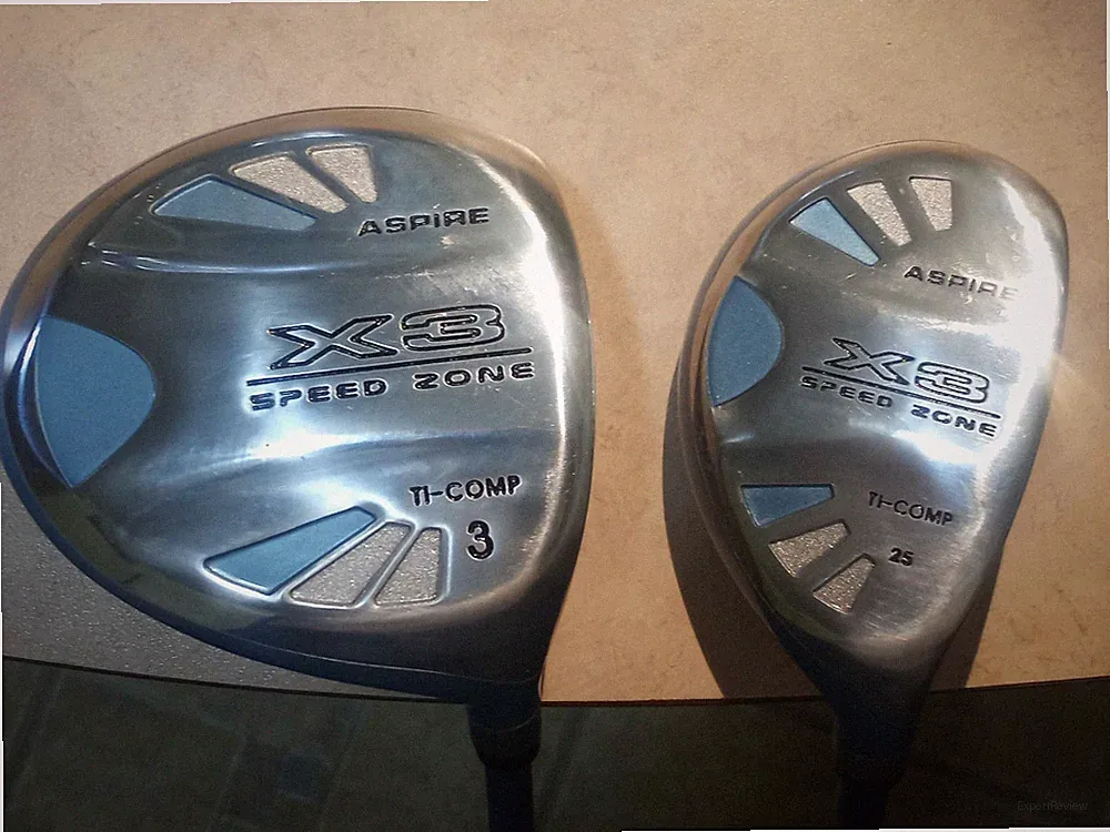 ASPIRE X3 SPEED ZONE FAIRWAY TITANIUM GRAPHITE FLEX TWO GOLF CLUBS