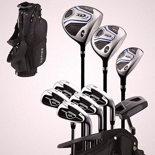 Aspire XD1 Men's 14-Piece Golf Set Titanium Driver Hybrid Stand Bag