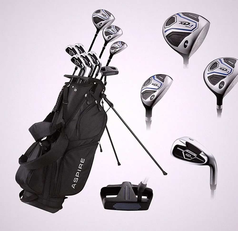 Aspire XD1 Mens Complete Golf Clubs Package Set - Right & Left Handed - 2 Sizes!