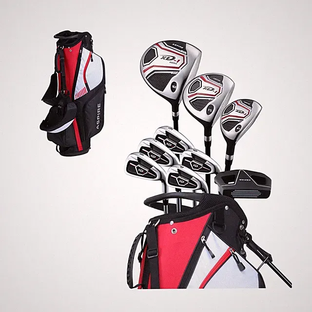 Aspire XD1 Senior Men’s 14-Piece Golf Set – 460cc Titanium Driver, W