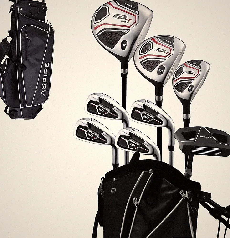 Aspire XD1 - Teen Complete Golf Club Set | Graphite/Steel Shafts, Full Youth Bag