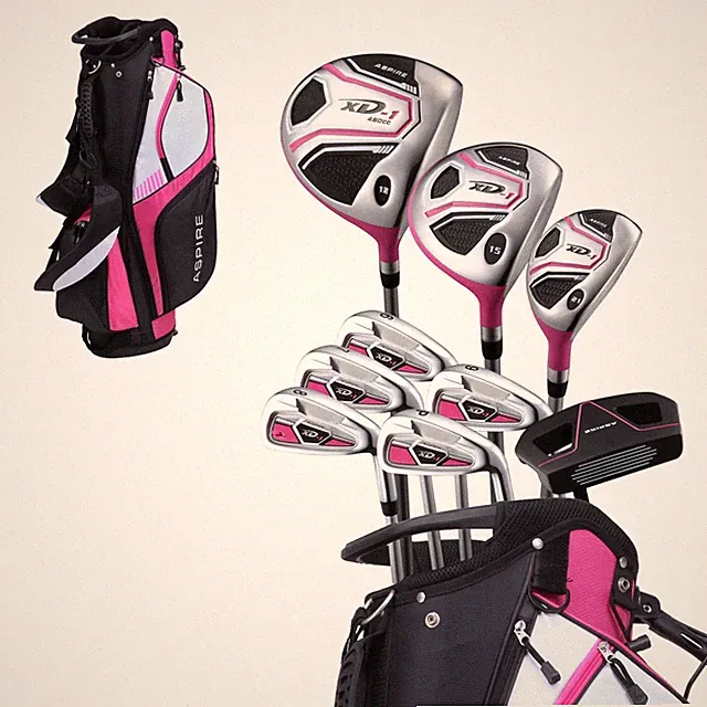 Aspire XD1 Women's Golf Set Pink RH Driver Fairway Hybrid 6-PW