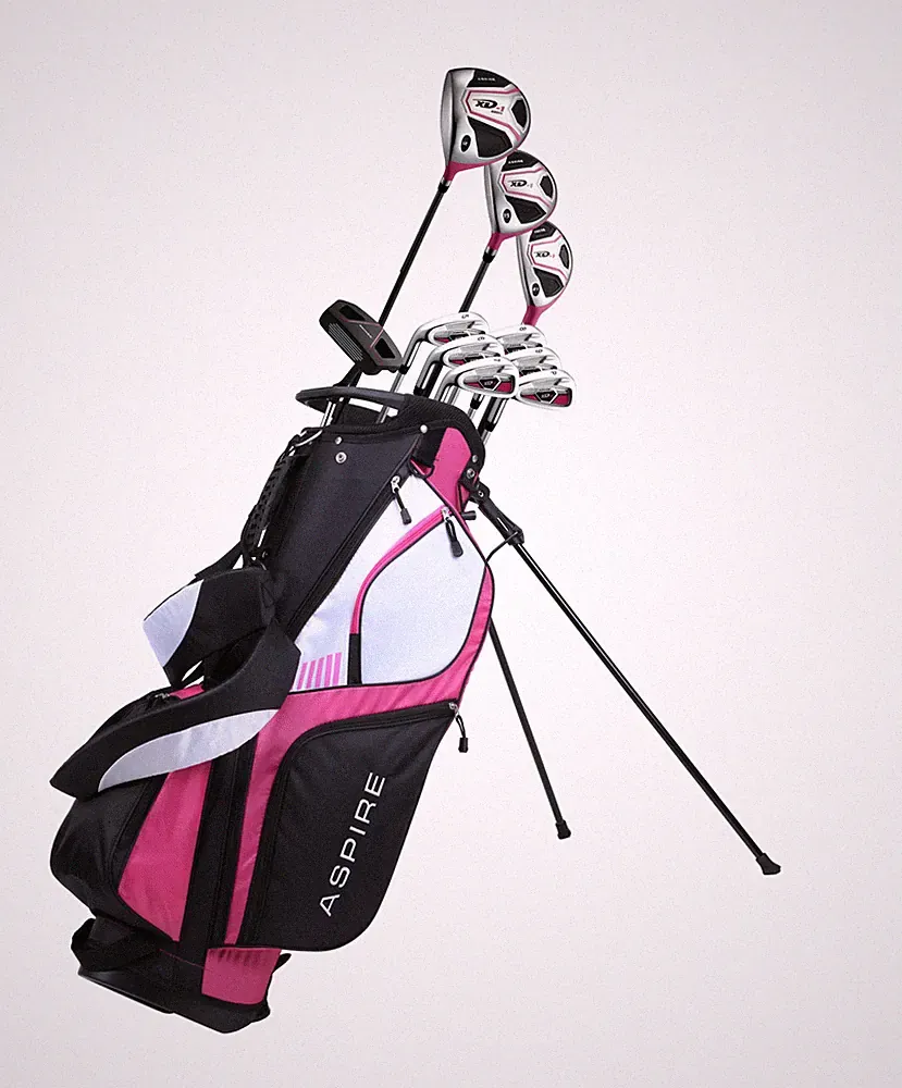 Aspire XD1 Womens Ladies Left Hand 14 Piece Complete Golf Clubs Package Set - Re