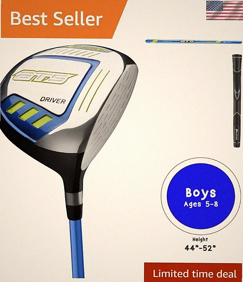 Junior Left-Handed Driver Blue/Lime