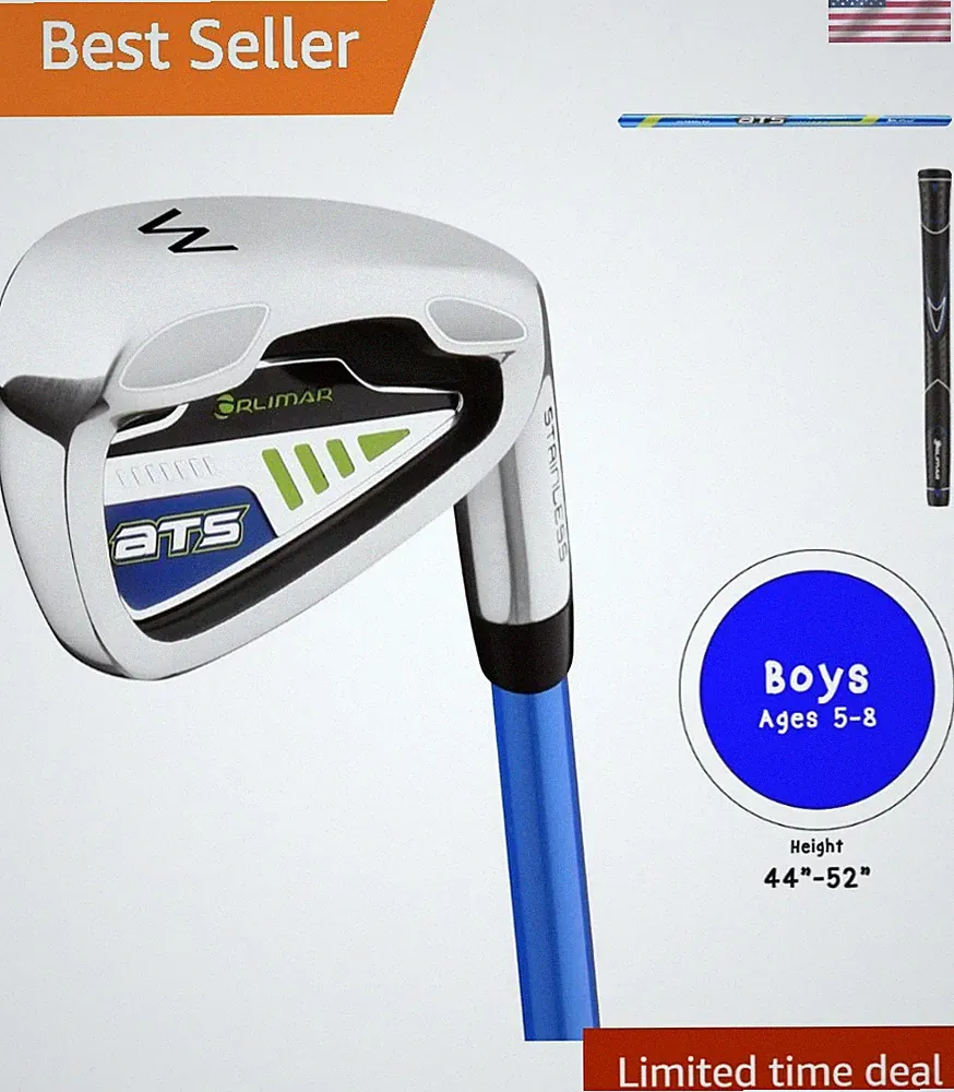 ATS Junior Boys' Blue/Lime Series Individual Golf Clubs Ages 5-8