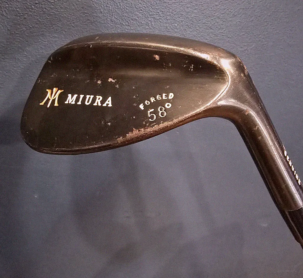 Authentic Miura Forged Black 58° Lob Wedge / Right Hand / Lamkin Gript