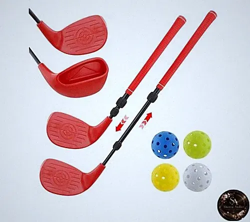Backyard Golf Club Set - Bucket Clubs - Large Head Right-Handed Telescopic Shaft