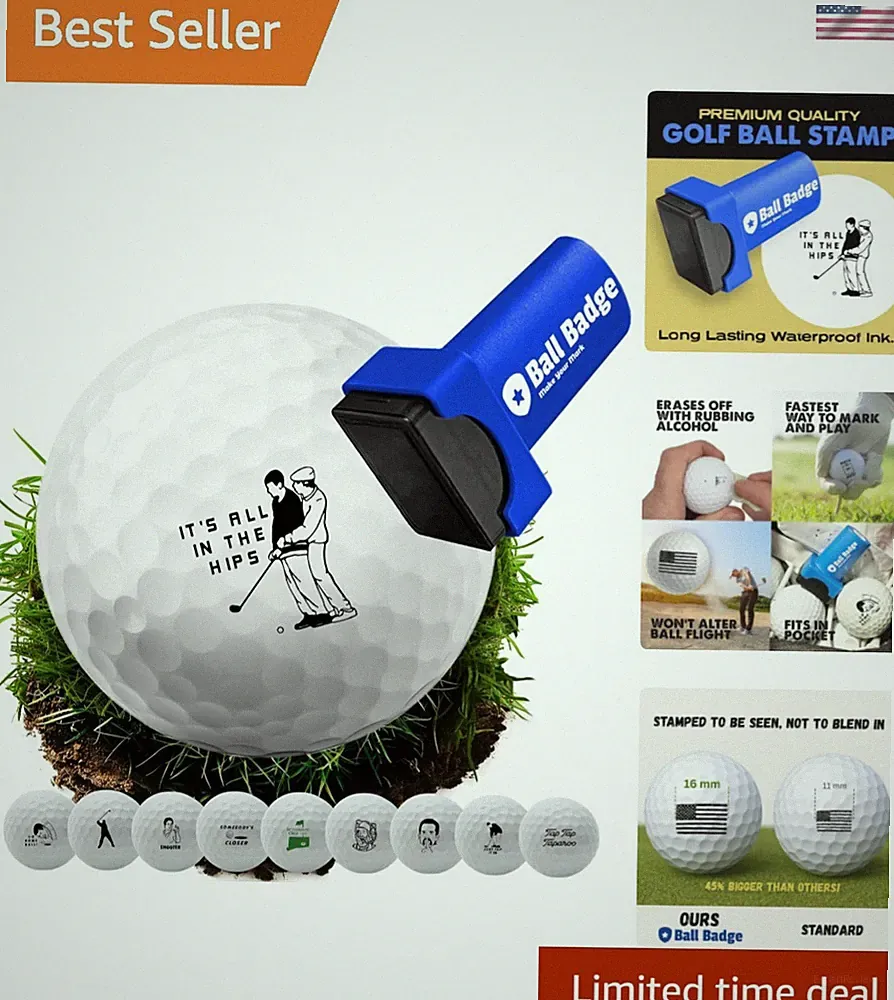 Ball Badge Golf Ball Stamp The Happy Series, Golf Ball Marker, Reusable Golf...