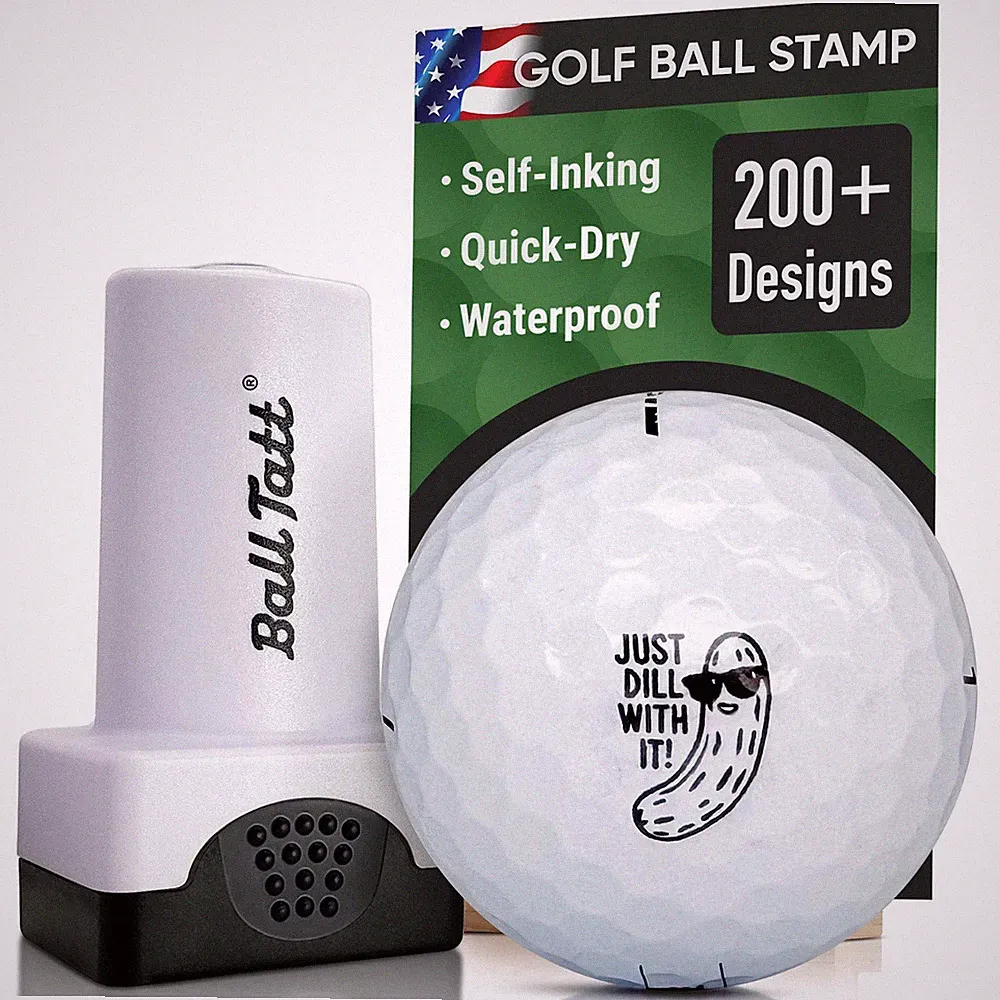 Ball Tatt - Dill With It Golf Ball Stamp Marker Quick-Dry Self-Inking Stamper