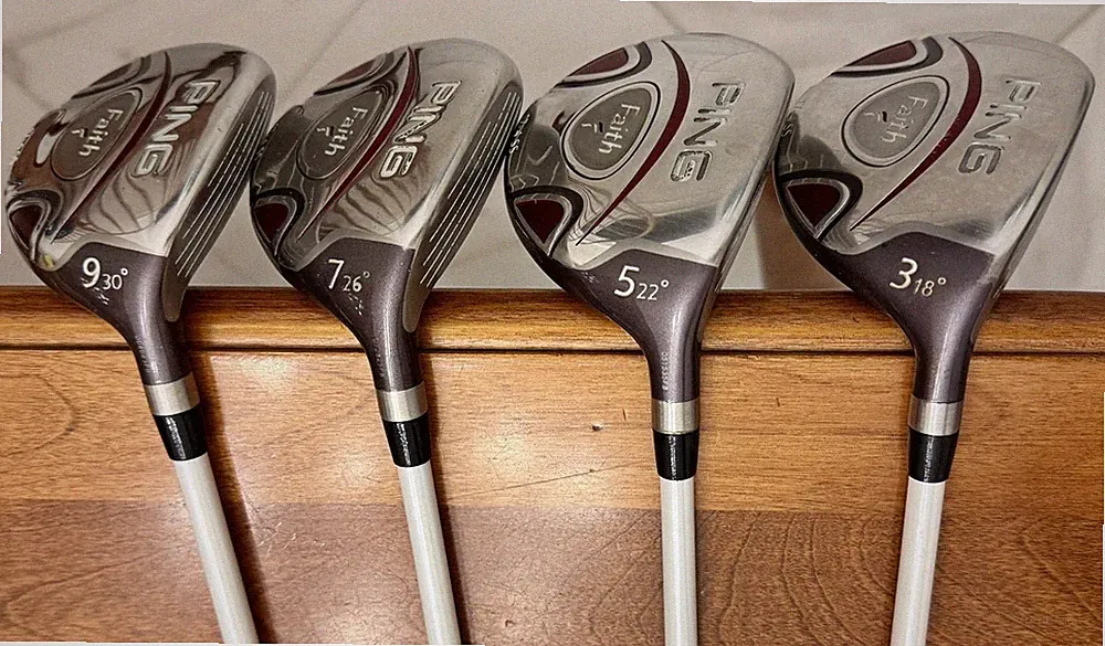 Beautiful Set PING Faith Fairway Woods 3 5 7 9 ULT200 Ladies Graphite Womens RH