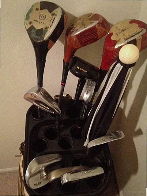 Beginner Golf Club Set with bag , irons , putter, pitching wedge, and 3 drivers