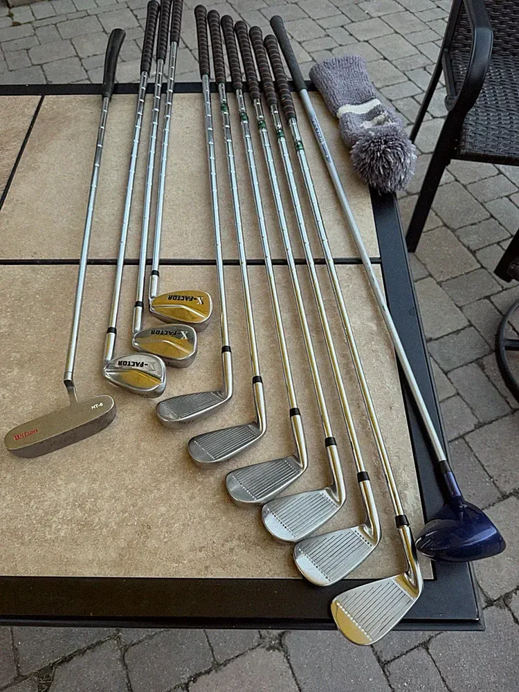 Beginner Golf Clubs 3,4,5,6,7,8,9,PW,SW Wilson Putter and 5 Wood (+head cover)