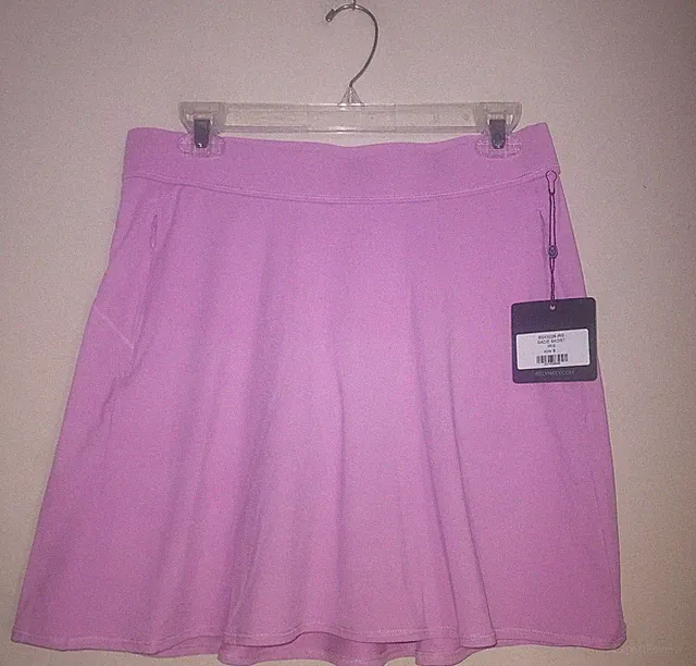 Belyn Key Women's Golf Skort Small 16.5" Pull On Stretch Pockets Lifestyle Pink