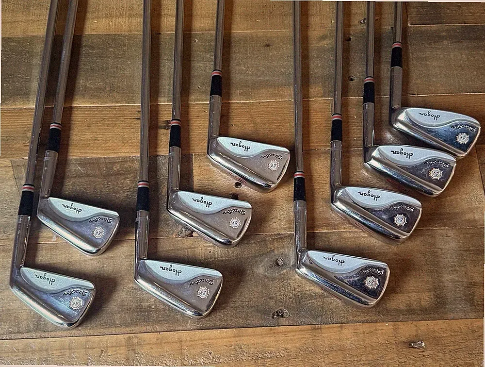 Ben Hogan 1974 Director Irons, 2-E. Apex 3 shafts. Matching serial numbers.