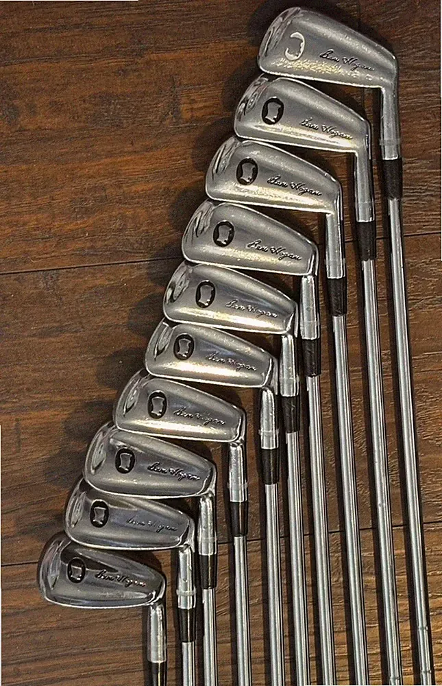 Ben Hogan Apex II Iron Set 1-9 + Equalizer Black Cameo 10 Clubs Chamois Grips